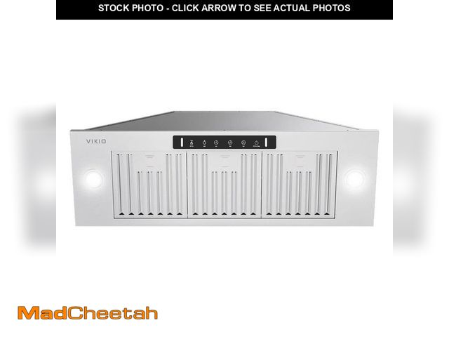 Lot 74-14254743 - VIKIO 36 in. 900 CFM Convertible Ducted to Ductless Insert Range Hood in Stainless Steel with 3-Spee...