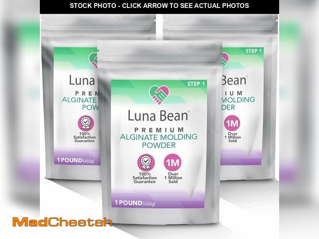 Lot 74-14295542 - Casting Keepsakes Luna Bean Alginate Molding Powder Refill for Hand Casting Kit - Non-Toxic, Fast Se...