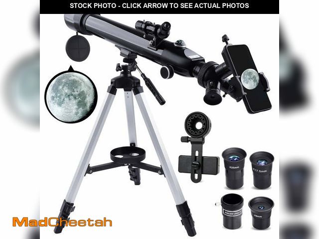 Lot 74-12637284 - HUTACT Telescope for Adults, 700mm HD Astronomy Telescope w/3 Rotatable Eyepieces , 70mm Large Apert...