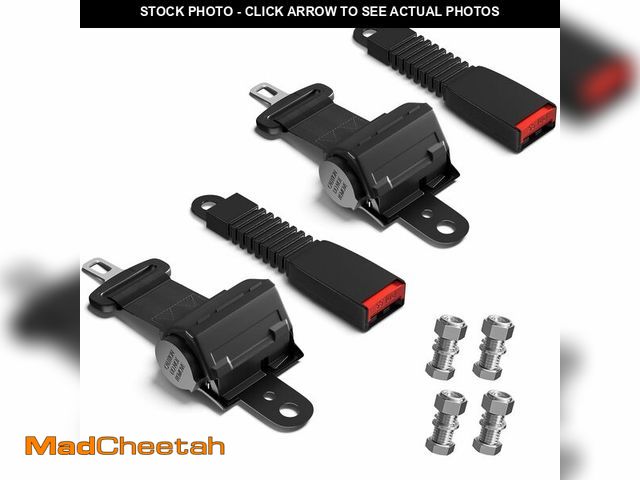 Lot 74-14265830 - CLUBRALLY Golf Cart Seat Belts, 40" Retractable Universal Seat Belts Kit,Fits Club Car EZGO Yamaha 2...