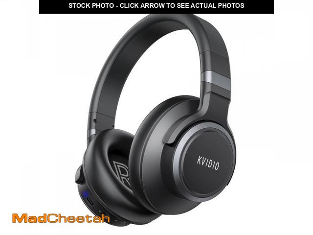 Lot 74-12438300 - KVIDIO Active Noise Cancelling Headphones, 70 Hours Playtime Bluetooth Headphones Wireless with Micr...