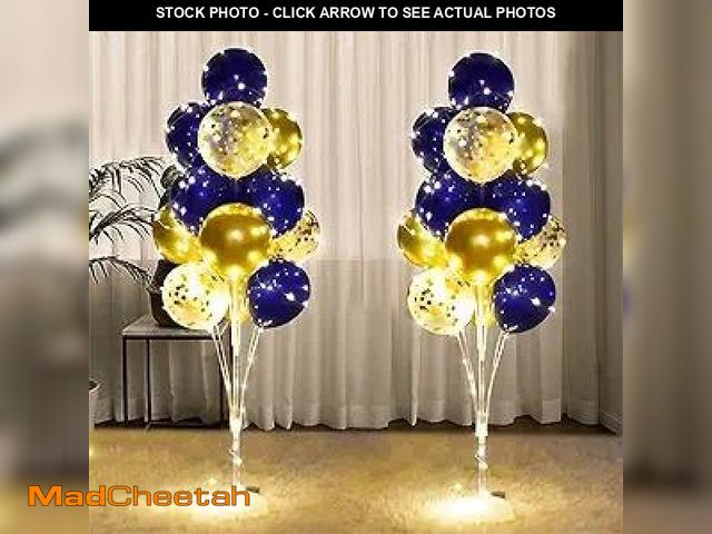 Lot 74-12126062 - Cicicooie 2 Set Floor Balloon Stand Kit with String Light Balloon Holder Centerpieces Floor Decorati...