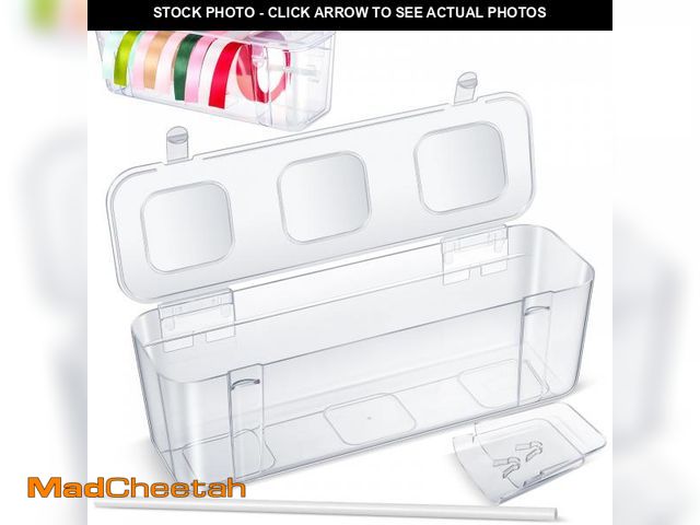 Lot 74-12441993 - Saypacck 1 Pcs Ribbon Organizer Storage Craft Ribbon Holder Plastic Craft Room Organization for DIY ...