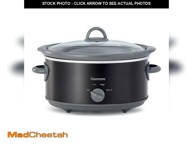 Lot 74-13803065 - Kenmore 5 Quart Slow Cooker - Crock pot with Programmable Settings,Digital Controls, Large Capacity ...