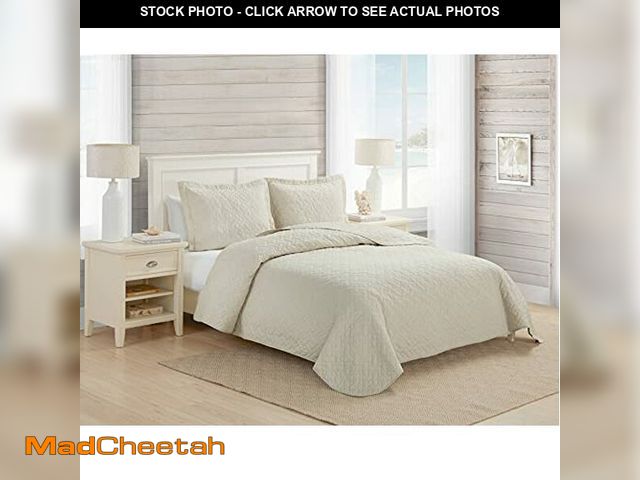 Lot 74-12633391 - Tommy Bahama - Queen Quilt Set, Soft Bedding with Matching Shams, Cozy Bedspread, Bedding Set for Al...