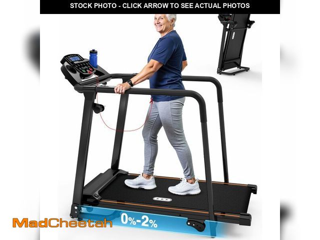 Lot 74-13647419 - Redliro Walking Treadmill with Long Handrails Ã¢â¬â Treadmill for Seniors 300 lbs Capacity Ã¢â¬â...