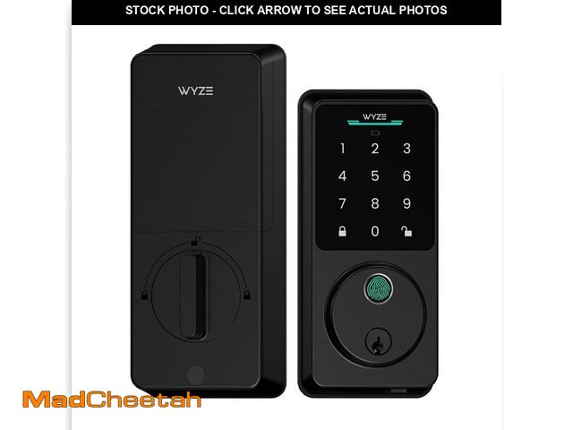 Lot 74-14319263 - Wyze Lock Bolt V2, Fingerprint Keyless Entry, Wi-Fi Single Cylinder Deadbolt, In-App Monitoring and ...