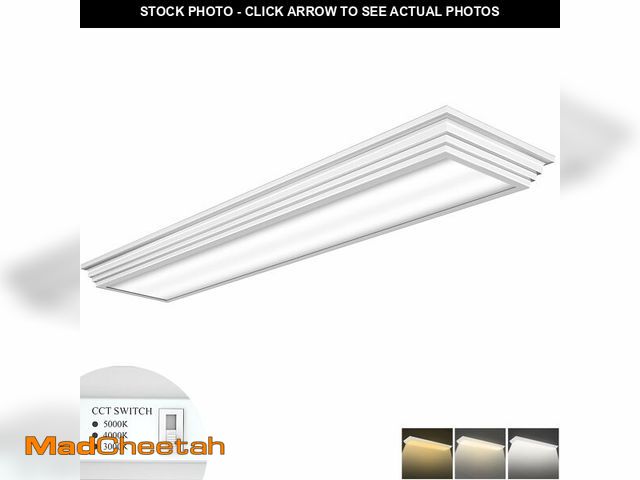 Lot 74-12864073 - FAITHSAIL Dimmable 4FT LED Wraparound Light, Selectable 3 Color Temperature 3000K/4000K/5000K CCT 50...