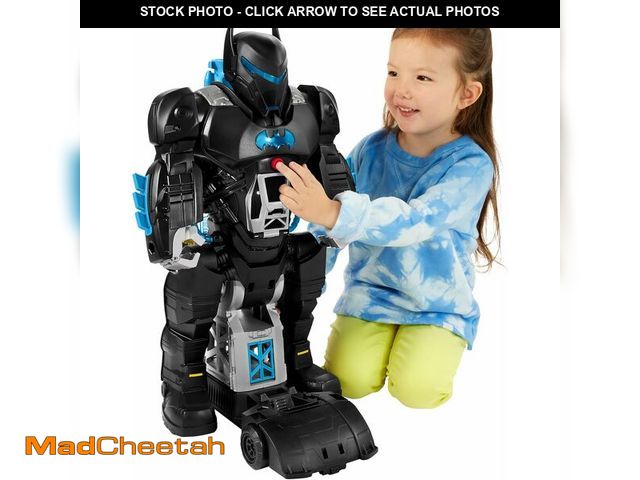 Lot 74-14348712 - Fisher-Price Imaginext DC Super Friends Batman Toy Bat-Tech Batbot Playset 2-Ft-Tall Robot with Ligh...