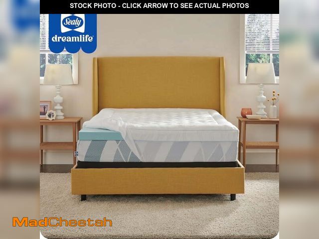 Lot 74-13781284 - Sealy Dreamlife 3"Gel Memory Foam Mattress Topper + 1" Quilted Cooling Cover, Queen, Adult - UNUSED