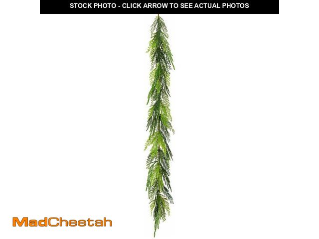 Lot 74-13041583 - National Tree Company Artificial Christmas Garland, Green, Chirtsmas Cottage, Mixed Tips, 5 Feet - U...