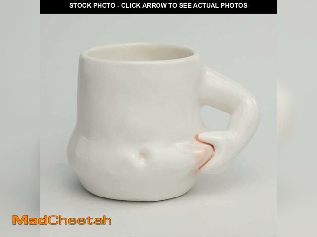Lot 74-12719191 - YINHEMEOW Fat Belly Mug 10 OZ Cute Ceramic Mug Original Handmade Coffee Mug With Hand Handle - UNUSE...