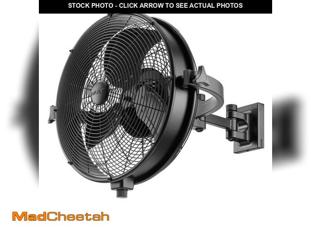 Lot 74-14256490 - MULE Wall Mount 18 in. Wet Rated XL Outdoor Matte Black Outdoor Fan - UNUSED