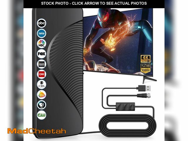 Lot 74-12968281 - 2025 Upgraded TV Antenna for Smart TV, 1600+ Miles Range, Indoor/Outdoor Digital Antenna for Local C...