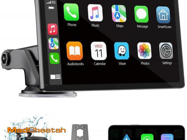Lot 74-11558934 - Wireless Carplay Screen for Car 7" HD Portable Car Stereo Touchscreen with Apple CarPlay and Android...