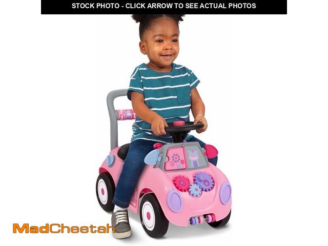Lot 74-13844789 - (MISSING STEERING WHEEL) Radio Flyer Creativity Car, for Toddlers 1-3, 3-in-1 Push Walker Ride On Ro...