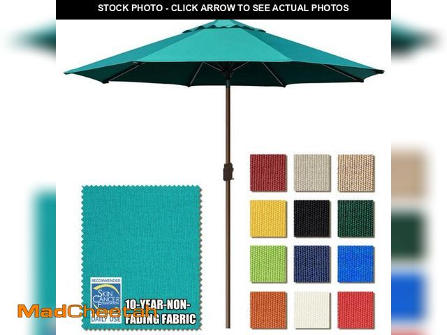 Lot 74-12267939 - EliteShade USA 10-Year-Non-Fading 9Ft Market Umbrella Patio Umbrella Outdoor Table Umbrella with Ven...