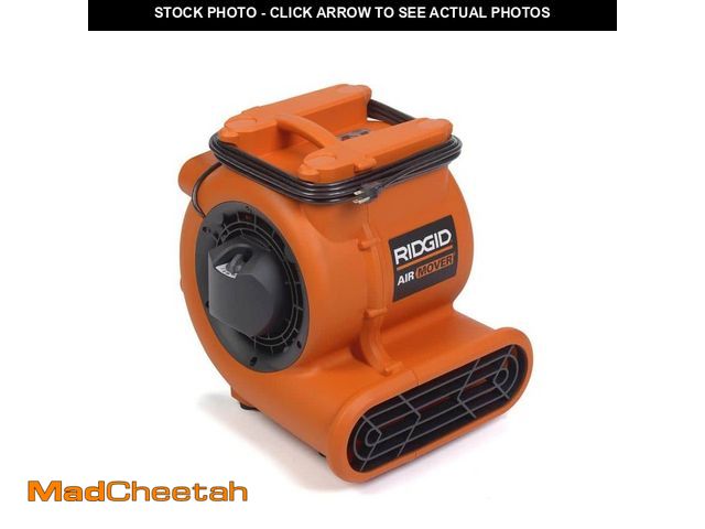 Lot 74-13678158 - RIDGID 1625 CFM 3-Speed, 3-Positions AM2286 Air Mover Blower Fan for Drying Floors and Janitorial Wa...