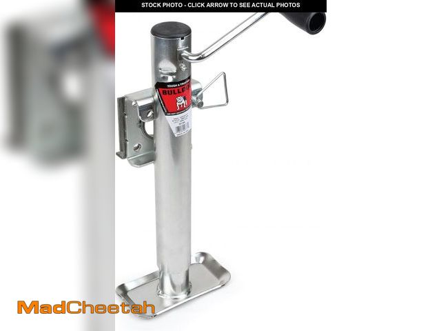 Lot 74-12386531 - Bulldog 151109 Round Trailer Jack, Side Mount, 2,000 lbs. Lift Capacity, Sidewind, Bolt-On, 10 Inch ...