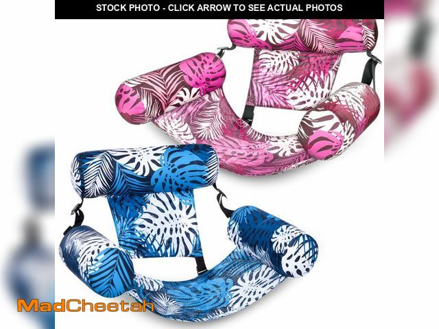 Lot 74-14272370 - SLOOSH Inflatable Pool Floats Adult,2 Packs Floating Lounge Chairs,Blow up Pool Noodles for Adult He...