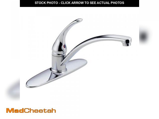 Lot 74-12085845 - Delta Foundations Single-Handle Standard Kitchen Faucet in Chrome - UNUSED