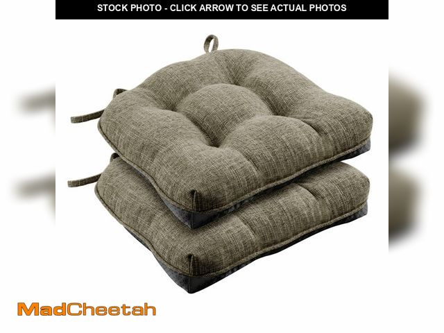 Lot 74-13576377 - Wellsin Chair Cushions for Dining Chairs, Non-Slip Kitchen Chair Pads with Ties, Tufted Shredded Foa...