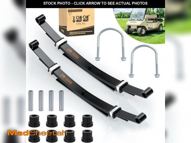 Lot 74-12043512 - 10L0L Golf Cart Heavy Duty 4-Leaf Rear Spring Kit for Club Car DS 1982-up Gas &amp; Electric, with B...