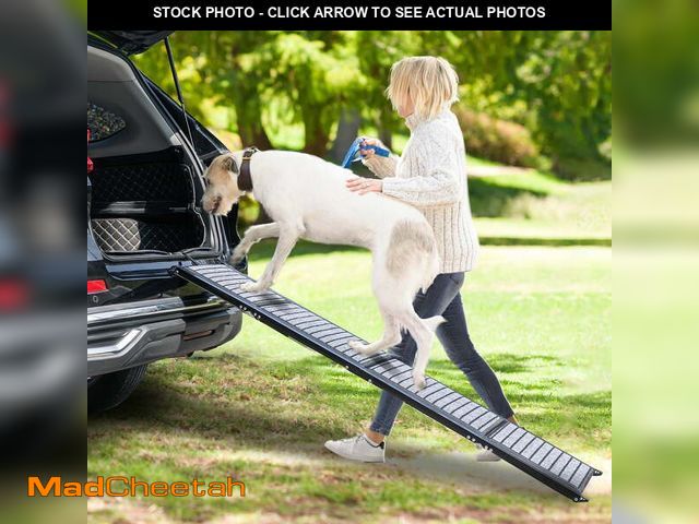 Lot 74-12836774 - Libbipaw 67" Foldable Dog Ramps Large Dogs, Dog Car Ramp with Non-Slip Rug Surface, Pet Ramp Stairs ...