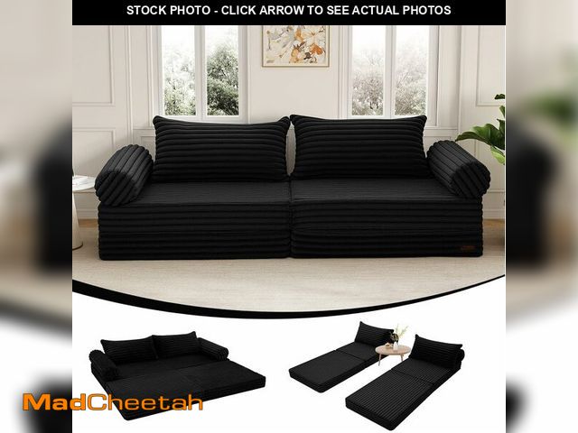 Lot 74-14348908 - MeMoreCool Convertible Sofa Bed, Folding Floor Couch Bed Queen, Pull Out Sleeper Couch with Pillows,...
