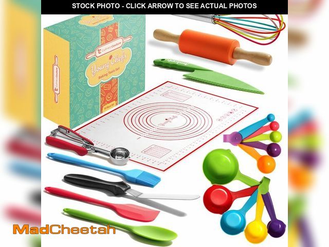 Lot 74-13550676 - Young Chefs Cooking and Baking Set for Kids Ã¢â¬â 19 Pieces Real Baking Set Ã¢â¬â Giftable Set...