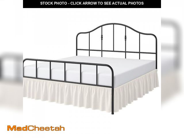 Lot 74-12305176 - Cottington Lane Ruffled Bed Skirt Queen Size with Split Corner, Brushed Microfiber Hotel Quality Ivo...