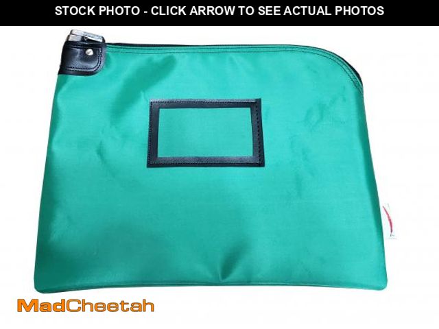Lot 74-12304655 - Cardinal bag supplies Locking Document Security HIPAA Bag 11x15 (Kelly Green) - UNUSED
