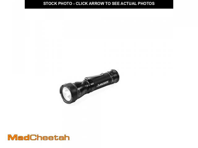 Lot 74-11825996 - Husky 1000-Lumens Dual Power LED Swivel-Head Rechargeable Tactical Multi-Purpose Handheld Flashlight...
