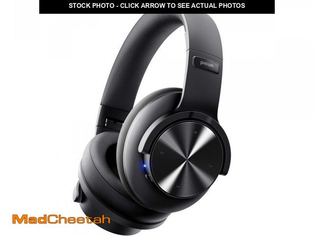 Lot 74-11165450 - Picun B8 Bluetooth Headphones, 120H Playtime Headphones Wireless Bluetooth with 3 EQ Modes, Low Late...