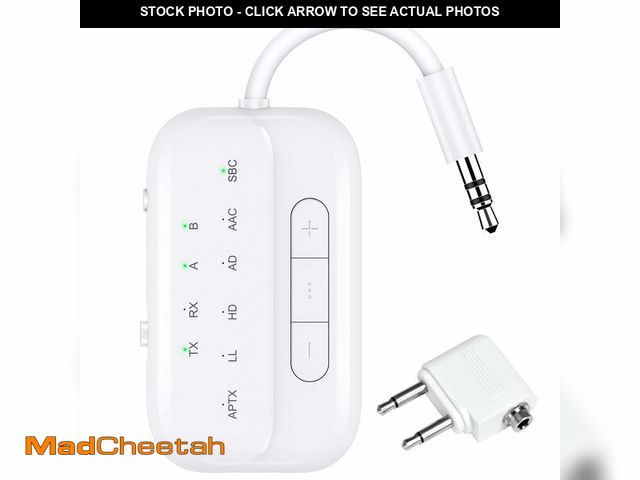 Lot 74-12969865 - Beeitzie 2025 Upgraded Pro Bluetooth 5.4 Transmitter Receiver,2-in-1 Airplane Wireless Adapter for F...