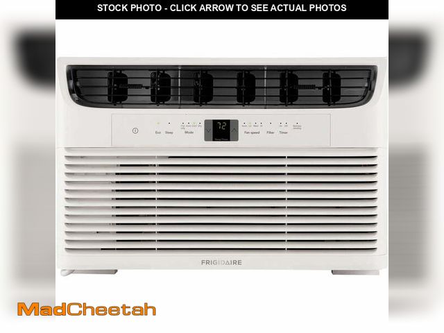 Lot 74-14437712 - Frigidaire 6,000 BTU Window Air Conditioner for Small Rooms, Multi-Speed Fan, Efficient Cooling, Eas...