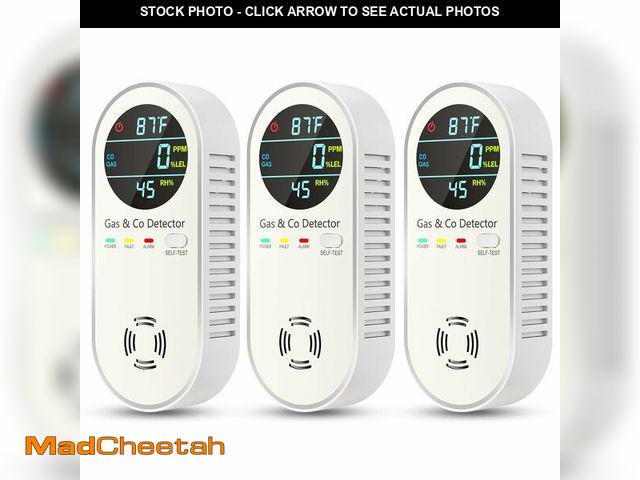 Lot 74-13572675 - NICGOL 4-in-1 Combination Carbon Monoxide Detectors &amp; Natural Gas Leak Detector - Carbon Monoxid...