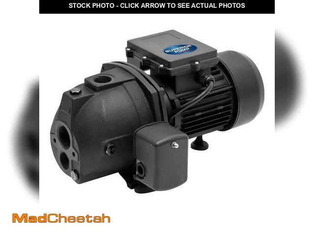 Lot 74-12919659 - Superior Pump 94715 3/4 HP Convertible Jet Pump - UNUSED
