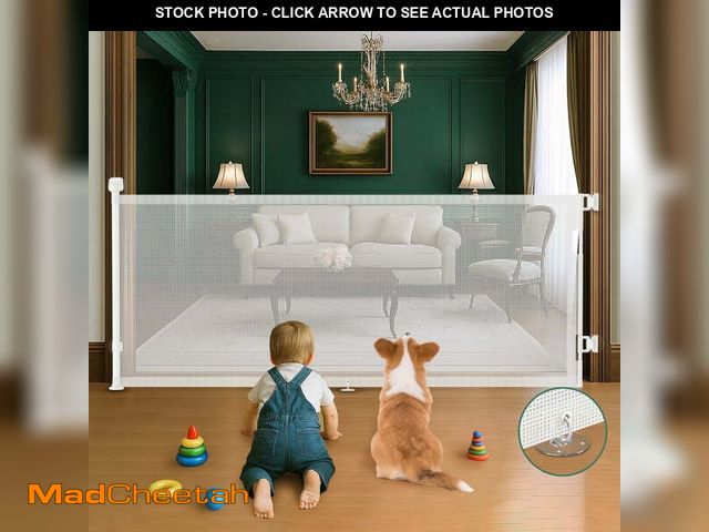 Lot 74-14288704 - BEBANG Retractable Baby Gate Extra Wide, 71" Retractable Dog Gate for Stairs, Doorways, Hallways, In...