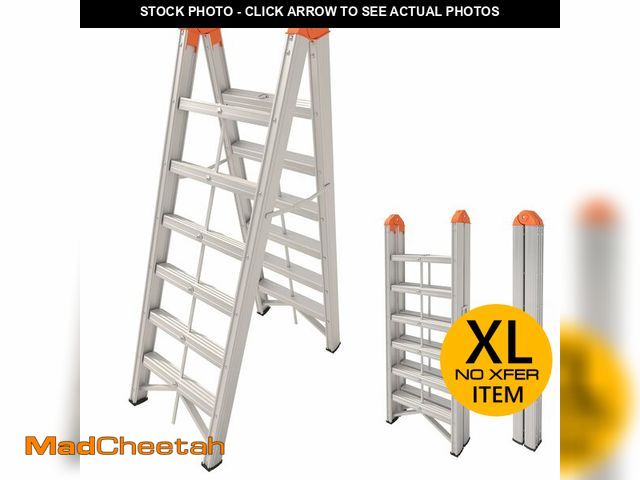 Lot 74-12784754 - Aparecium Aluminum Ladder, Foldable Twin Front Ladder, Collapsible A Frame 6-Step Ladder, Compact St...