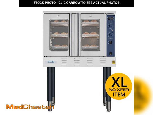 Lot 74-12685862 - (MISSING LEGS,HARDWARE) Koolmore 38 in. Full Size Single Deck Commercial LP Convection Oven 54,000 B...