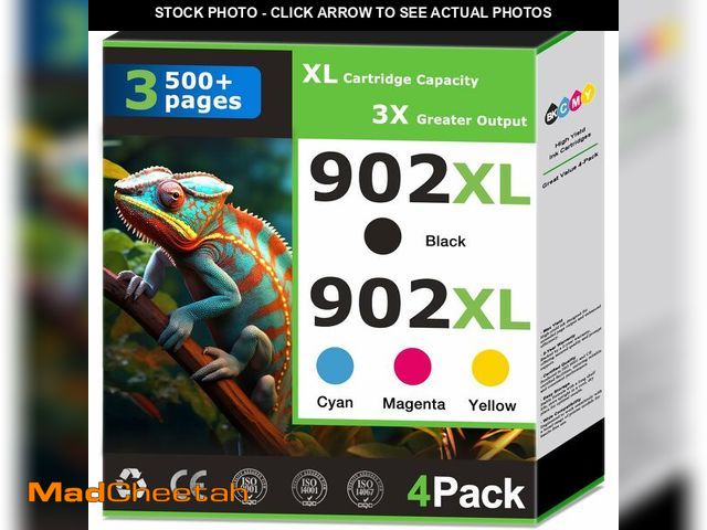 Lot 74-14264064 - 902XL Ink Cartridges Compatible for HP 902 Ink Cartridges Combo Pack Work with HP Printer OfficeJet ...