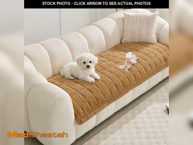 Lot 74-14062937 - OhaiAura Waterproof Sofa Covers for Pets, Non Slip Fuzzy Couch Cover, Dog Furniture Bed Protector, S...