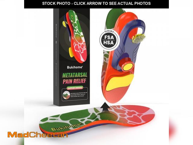 Lot 74-12307633 - Heavy Duty Support Metatarsal Pain Relief Insoles for Metatarsalgia, Morton's Neuroma &amp; Plantar ...