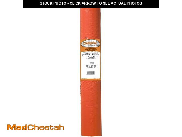 Lot 74-12664935 - Clearprint 18" x 20 Yards 1000H Design Vellum Roll, 16 lb., 100% Cotton, 1 Each - UNUSED