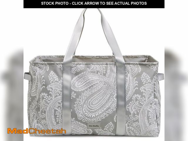 Lot 74-13697209 - Vera Bradley Women's Recycled Lighten Up ReActive Large Car Tote, Cloud Gray Paisley, One Size - UNU...