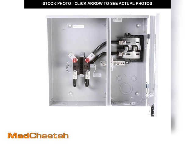 Lot 74-13497094 - Siemens 200 Amp 4-Space 6-Circuit Side by Side Outdoor Meter Main - UNUSED