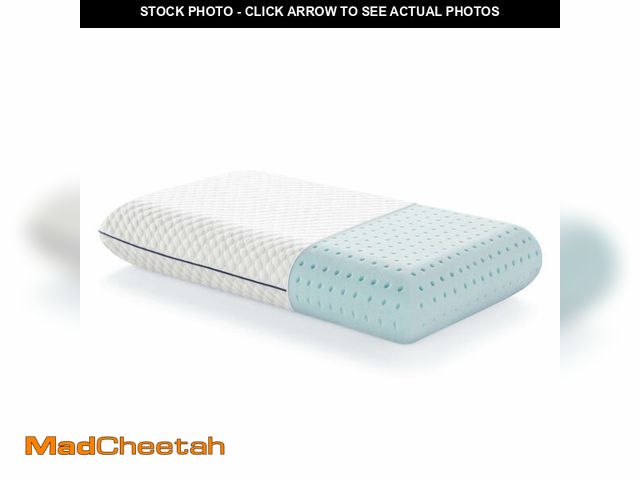 Lot 74-13583596 - Weekender Gel Memory Foam Pillow - King Size - 1-Pack - Medium Plush Feel - Neck and Shoulder Suppor...