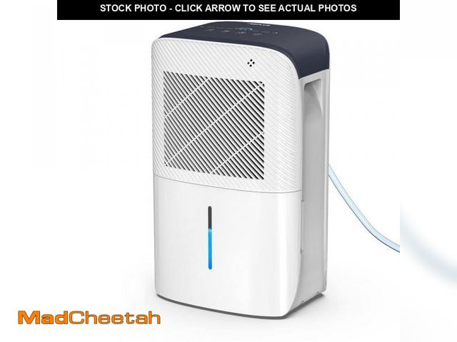 Lot 74-12032124 - Edendirect 38 pt. 2000 sq. ft. Portable Dehumidifier in White with 3.1 L Tank, Auto Defrost, Continu...