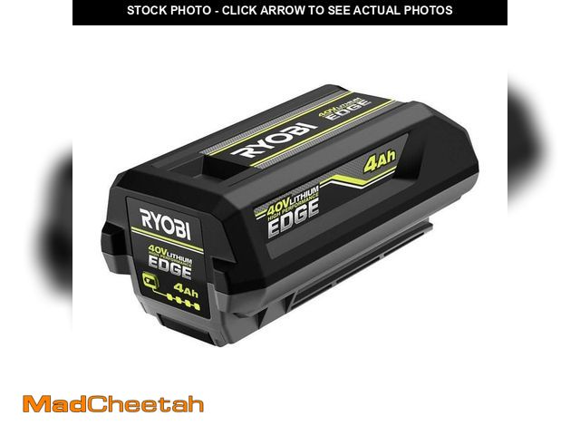 Lot 74-14083373 - RYOBI 40V 4.0 Ah Lithium-Ion High Performance EDGE Battery - USED
